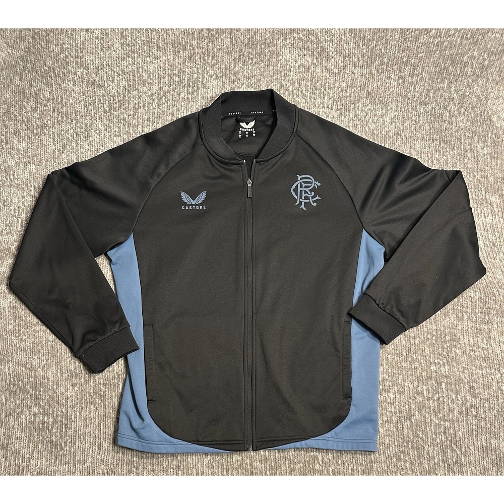 Rangers Castore XL Tech Fleece Jacket Black Blue Rare